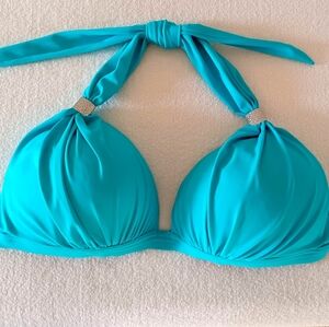 Venus Goddess Push Up Halter Bikini Top, Size 34G/36DDD